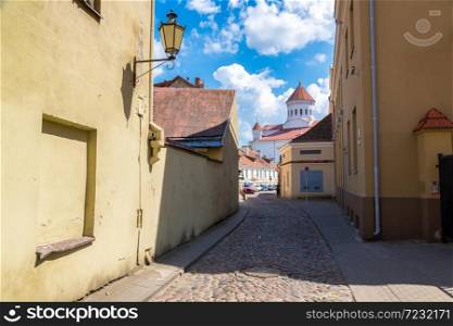 Vilnius old town in a beautiful summer day, Lithuania