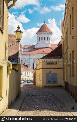 Vilnius old town in a beautiful summer day, Lithuania