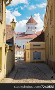 Vilnius old town in a beautiful summer day, Lithuania