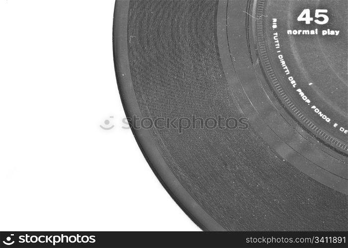 Vinil record with black label - Italian, no copyright trademarks