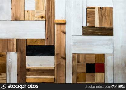 Vintage and grunge japanese style wood panel texture and background