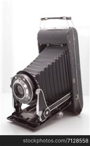 Vintage and retro camera in the studio