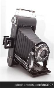 Vintage and retro camera in the studio