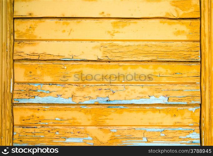 Vintage background from a wooden shabby plank. Toned image