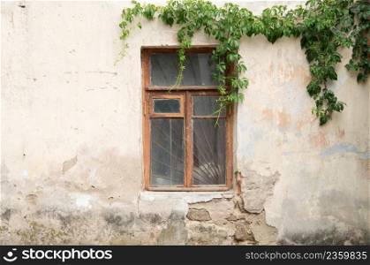 vintage background of an old window