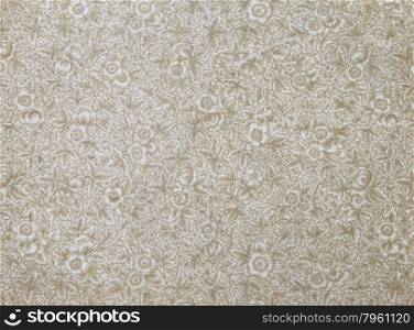 vintage book endpaper in beige and gray