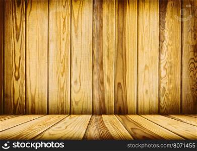 vintage brown wooden planks interior with artistic shadows added