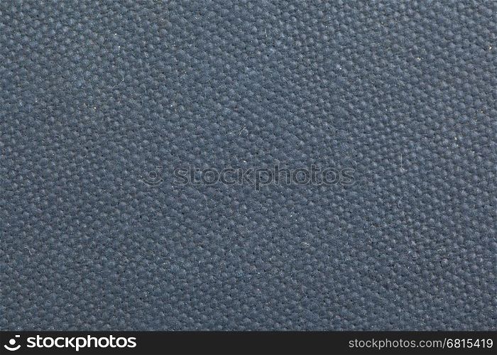 Vintage canvas book cover with a grid pattern, blue