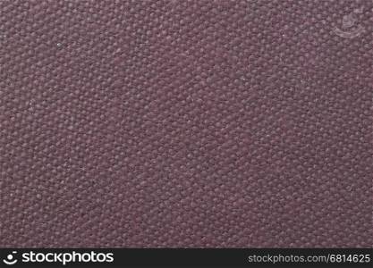 Vintage canvas book cover with a grid pattern, purple