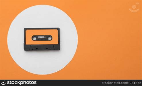 vintage cassette tape copy space. High resolution photo. vintage cassette tape copy space. High quality photo