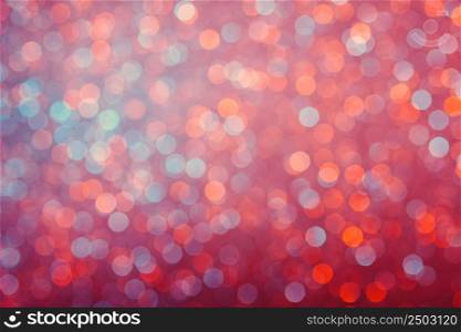 Vintage colored bright glowing lights bokeh background