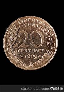 Vintage French Franc coin