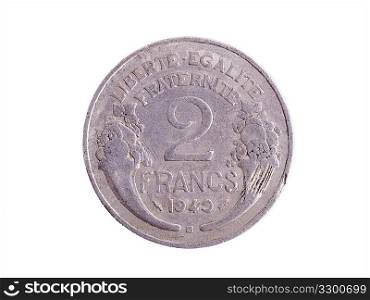 Vintage French Franc coin