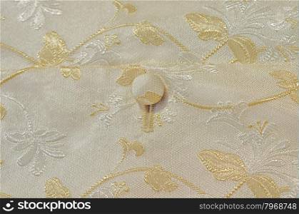 Vintage gold floral fabric