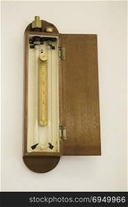 Vintage instrument of scientific scale measurement, stock photo