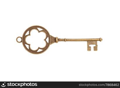 Vintage Key isolated on white