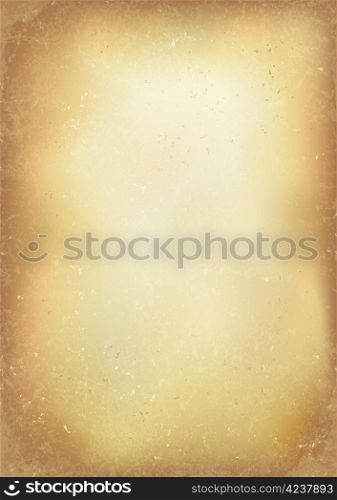 Vintage old brown realistic paper background. Vector, EPS10.