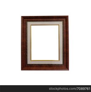 Vintage photo frame isolated on white background and have clipping paths.
