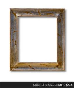 Vintage picture frame with clipping path