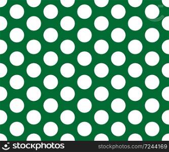 Vintage polka dots white and green pattern, colorful background - vector abstract background