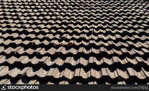 Vintage roof tiling background
