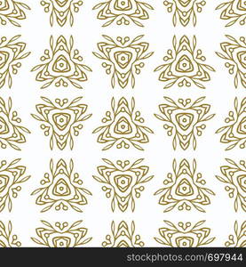 Vintage Seamless Pattern With Gold Ethnic Ornament. Ornament in east style. Light golden pattern. It can be used for wallpaper, pattern fills, web page background, surface texture, classic fabric.. Vintage Seamless Pattern with gold Ethnic Ornament. Ornament in east style. Light golden pattern. It can be used for wallpaper, pattern fills, web page background, surface textures, classic fabric.