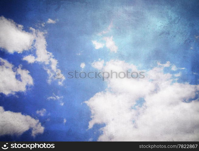 Vintage sky background, texture with the base of the sky.