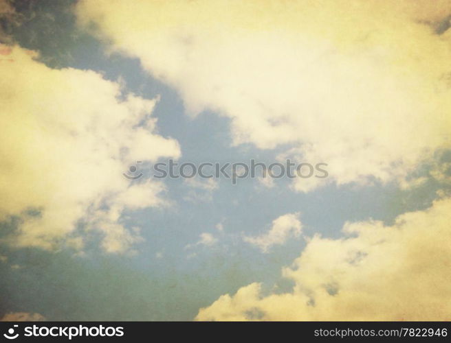 Vintage sky background, texture with the base of the sky.