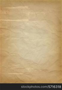 Vintage styled crumpled paper background