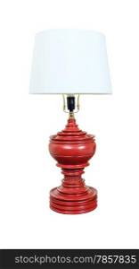 vintage table lamp isolated on white