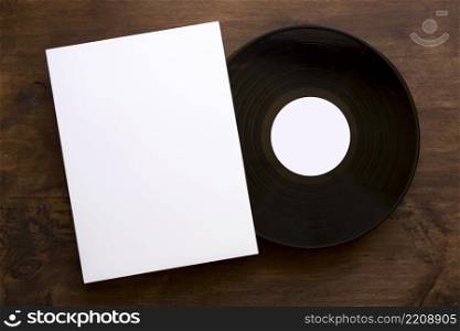 vintage vinyl paper mockup