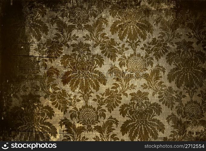 Vintage wallpaper with a grunge affect