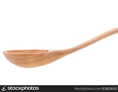 Vintage wooden spoon isolated on white background