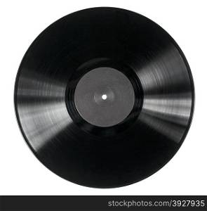 Vinyl disc isolated on white background