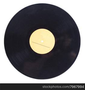 Vinyl disc isolated on white background
