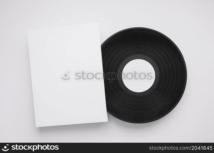 vinyl mockup with sheet