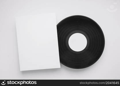 vinyl mockup with sheet