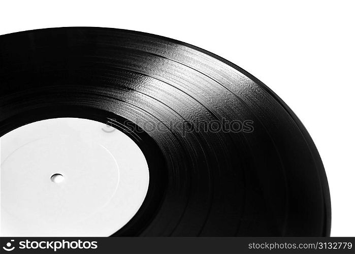 vinyl plate isolated on white