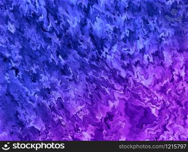 Violet - blue dynamic wave oscillations. Abstract background.