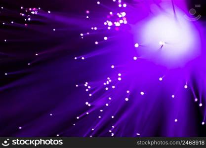 violet fiber optics lights abstract background
