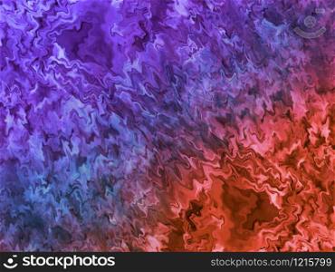 Violet - red dynamic wave oscillations. Abstract background.