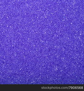 Violet texture cellulose foam sponge - background. Square format