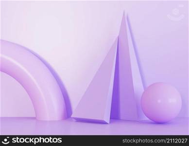 violet tones geometric shapes background