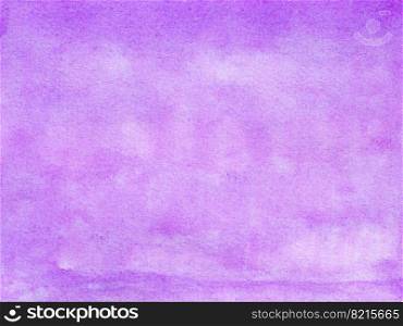 Violet watercolor background with spots, dots, blurred circles. Hand-drawn illustration. Violet watercolor background with spots, dots, blurred circles