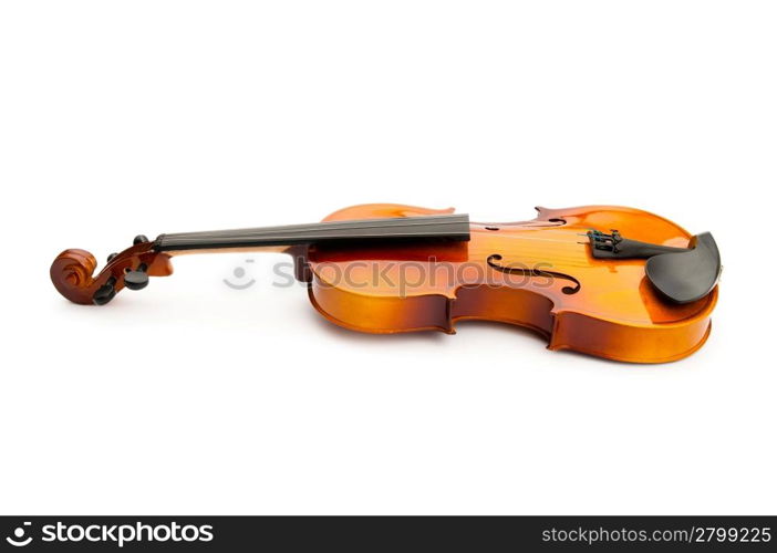 Violin isolated on the white