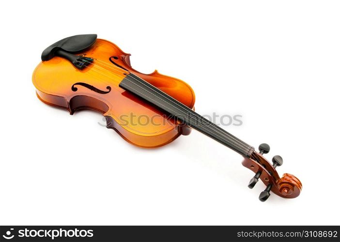 Violin isolated on the white