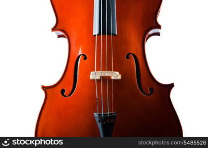 Violin isolated on the white background