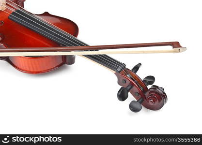 violin isolated on white background