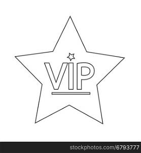 VIP icon illustration design