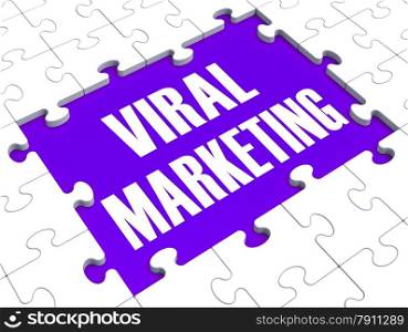 . Viral Marketing Showing Advertising Strategies And Social Media Advertisement